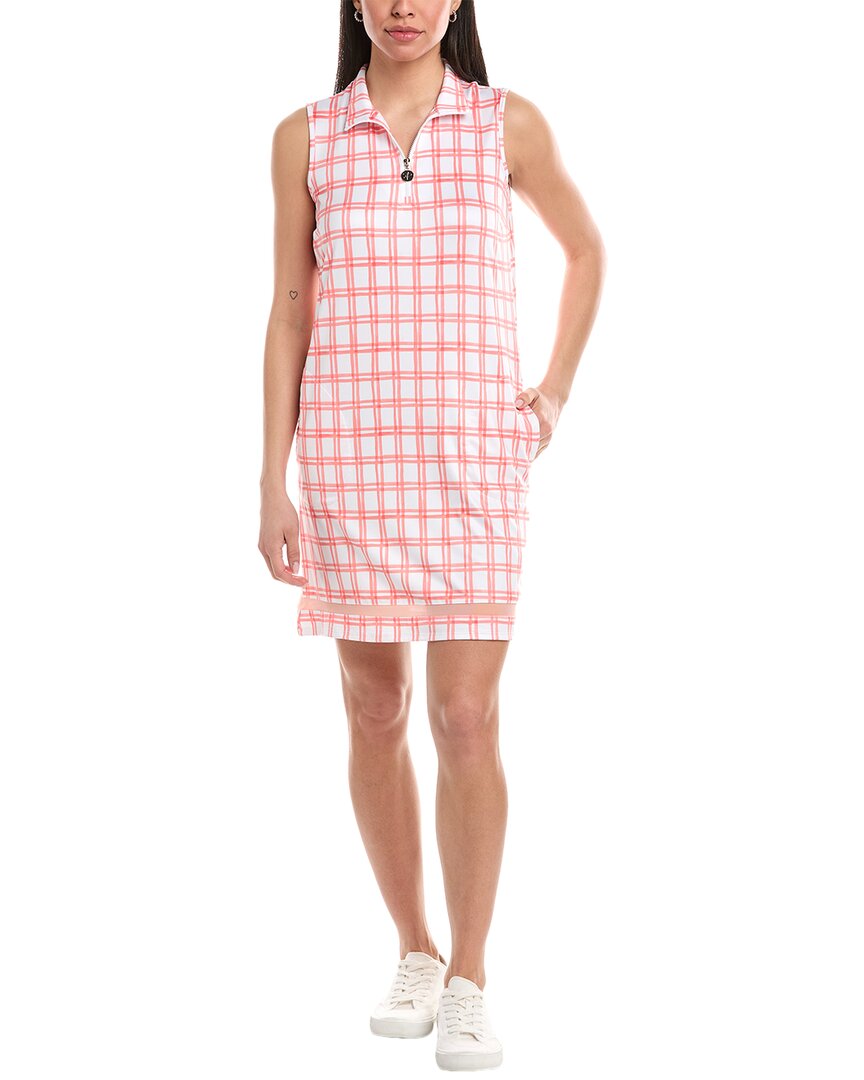 Stella Parker 1/4-zip Short Dress In White