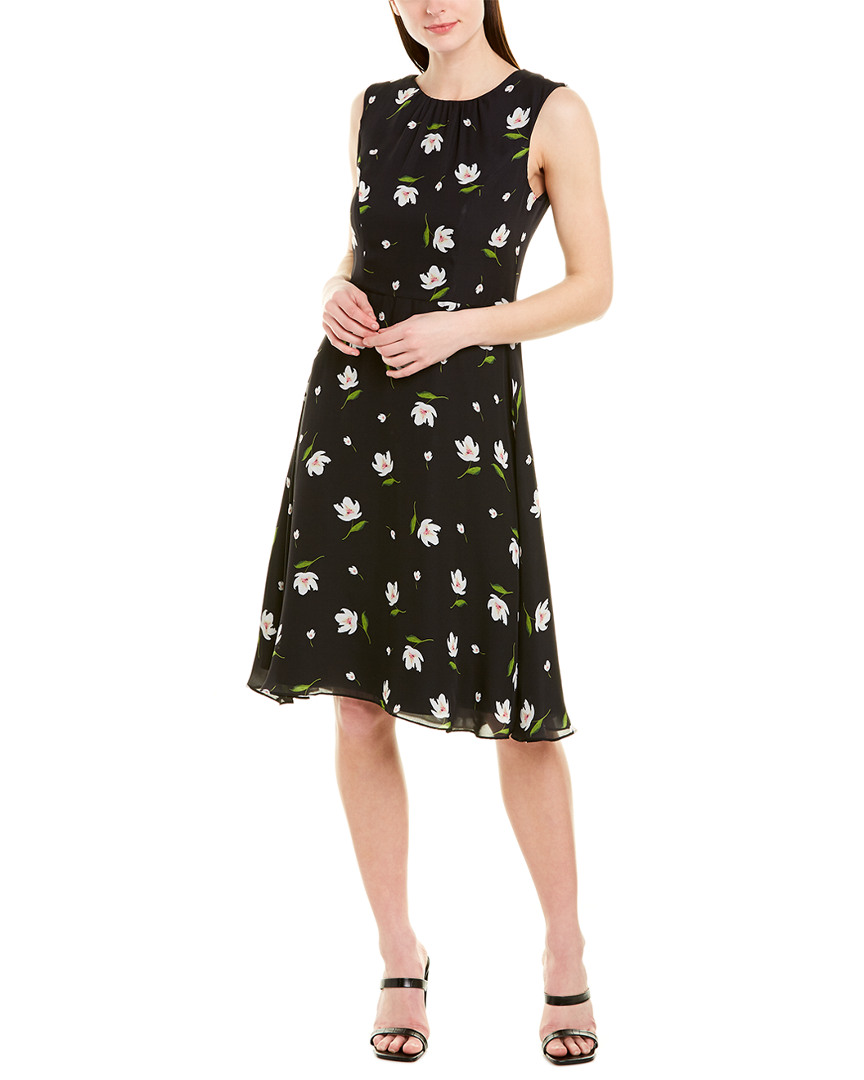 Image of Milly Anna Silk A-Line Dress