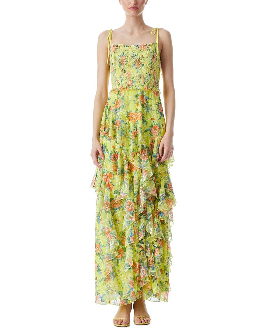 ALICE AND OLIVIA ALICE + OLIVIA JOCELYN RUFFLE MAXI DRESS