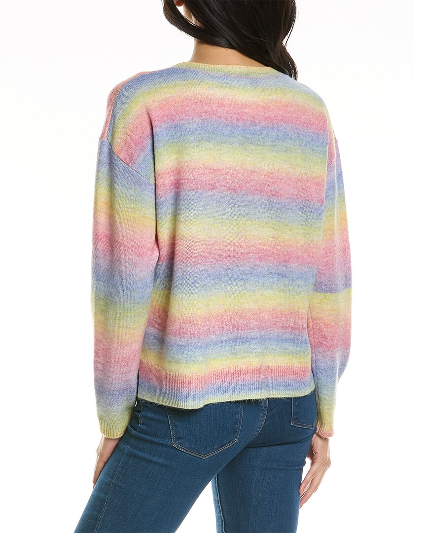 Shop Johnny Was Sunrise Wool-blend Sweater In Blue