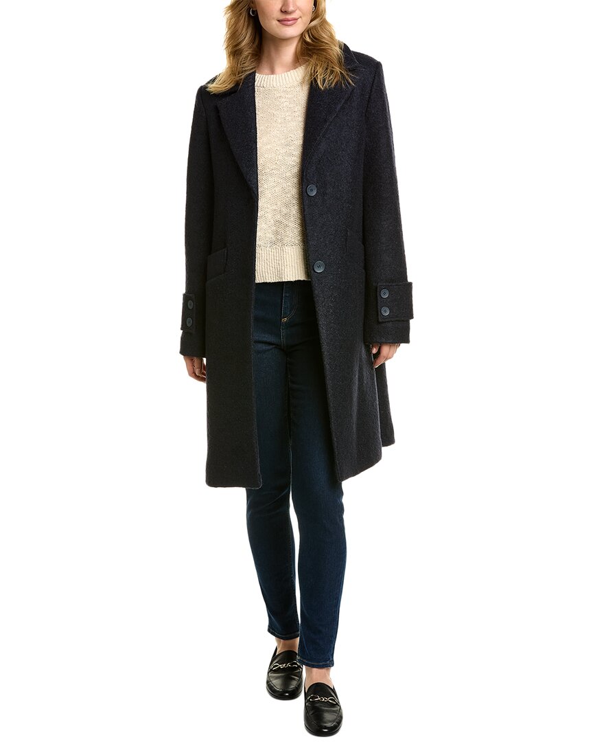 Shop Andrew Marc Pressed Boucle Wool-blend Jacket