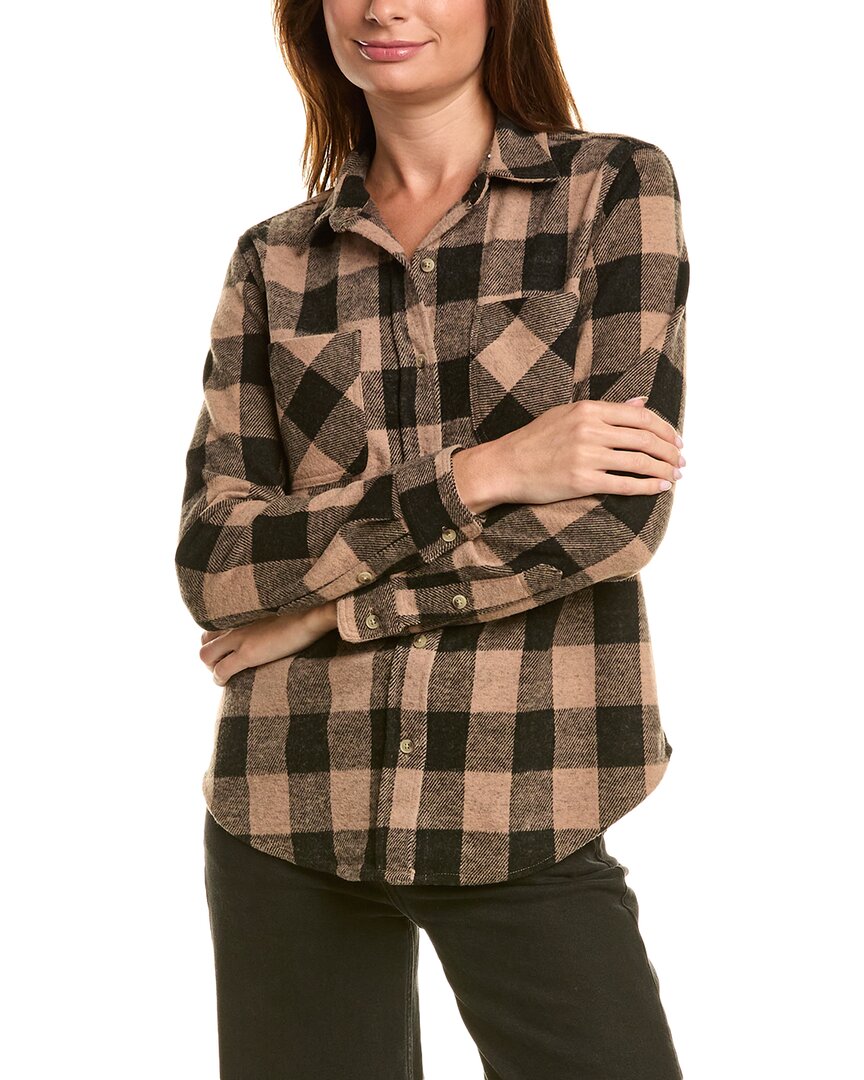 BEACHLUNCHLOUNGE BEACHLUNCHLOUNGE SALLY BRUSHED FLANNEL SHIRT 