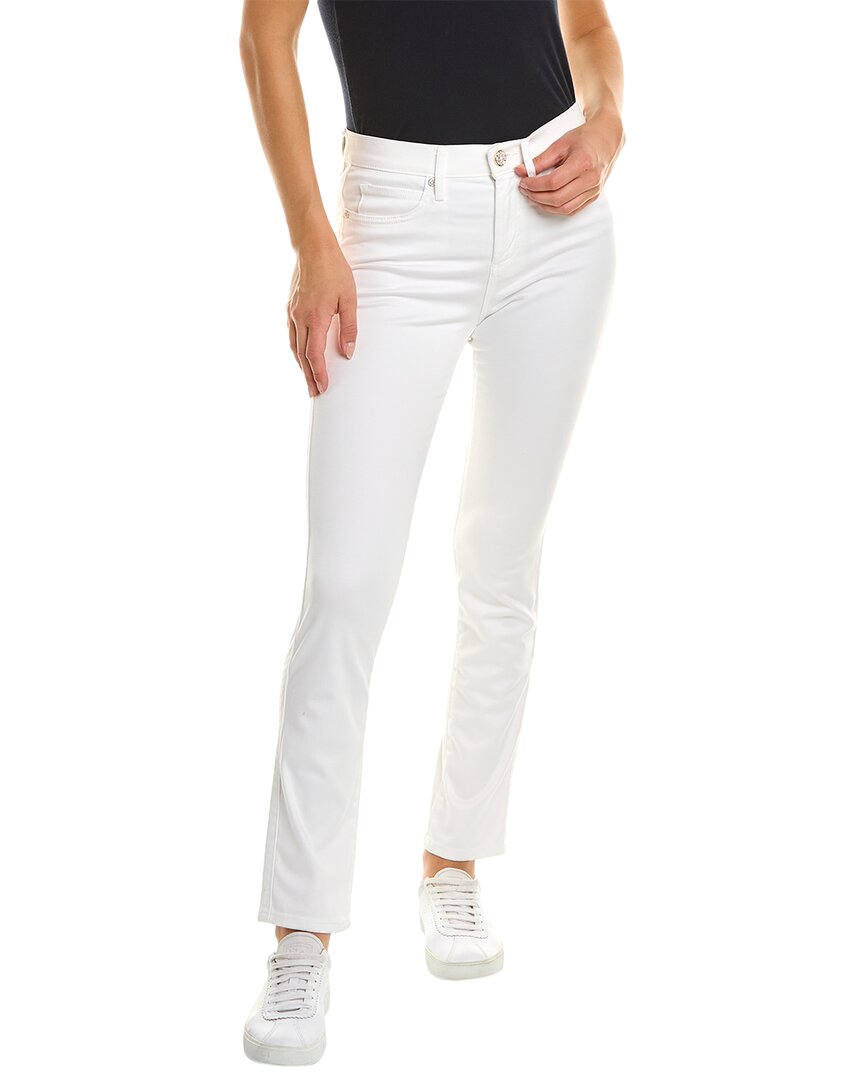 LILLY PULITZER SOUTH OCEAN RESORT WHITE HIGH-RISE PANT JEAN
