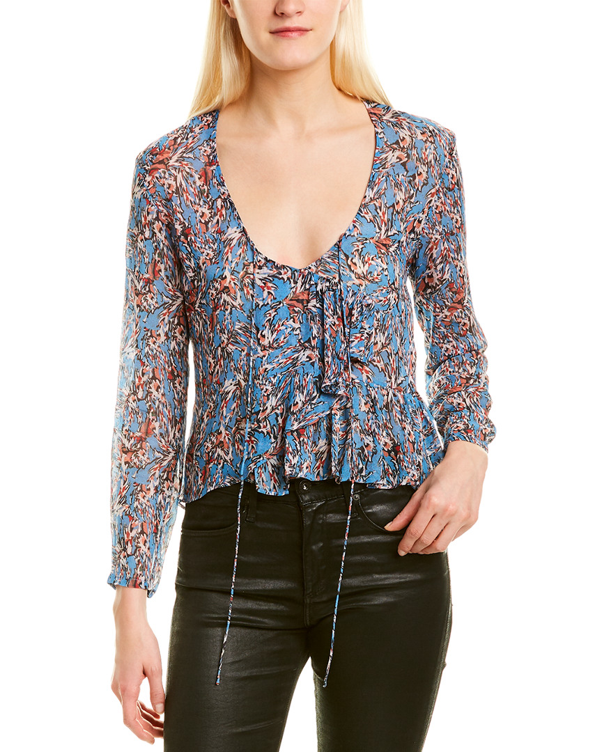 Image of IRO Gosh Wrap Blouse