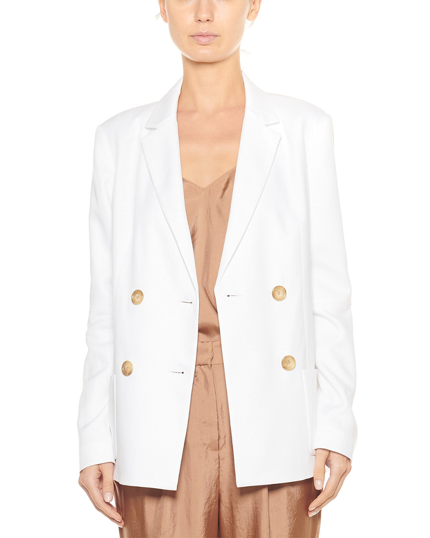 Tibi Soft Spring Suiting Blazer In White