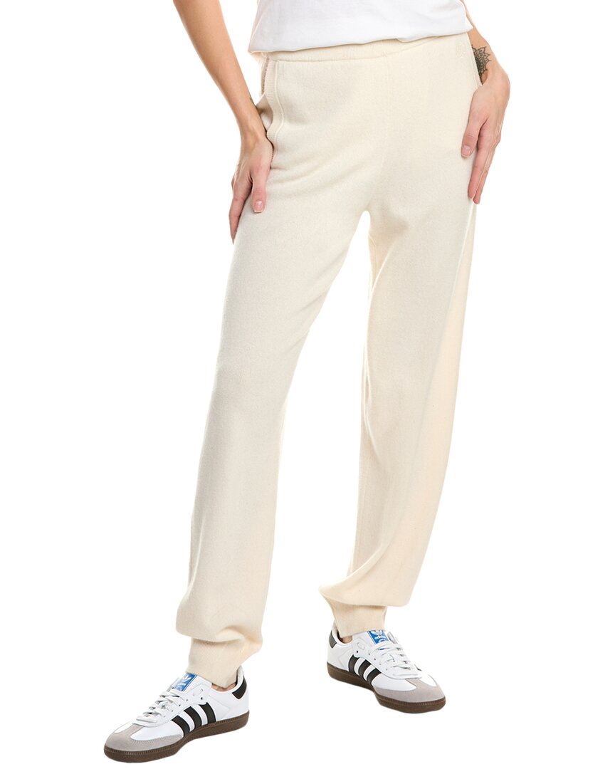 Maje Cashmere-blend Pant In Beige