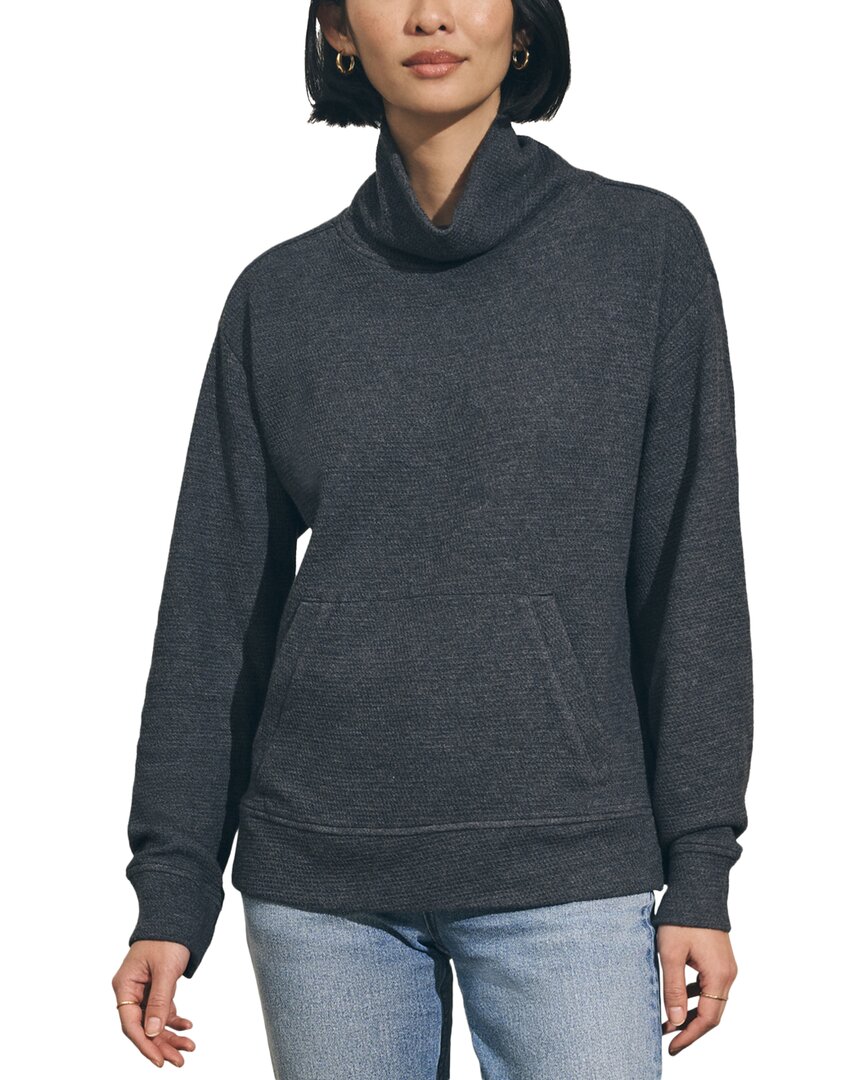 Faherty Surf Turtleneck Waffle Knit Sweater