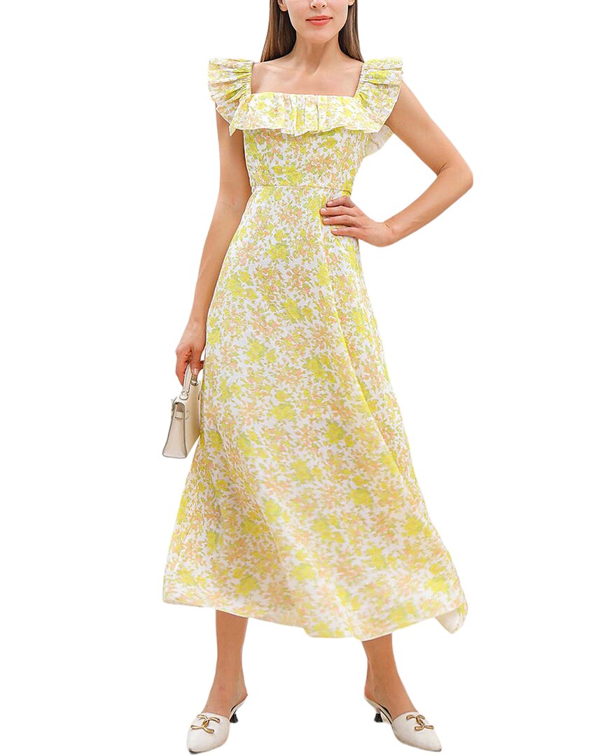 Adele Berto Linen Maxi Dress
