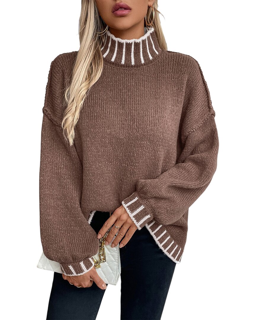 Vera Dolini Sweater In Brown