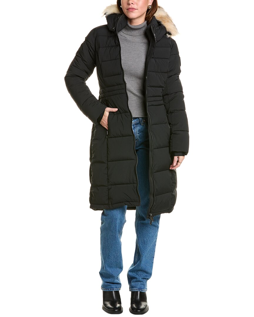 Pajar Jupiter Quilted Down Coat In Black