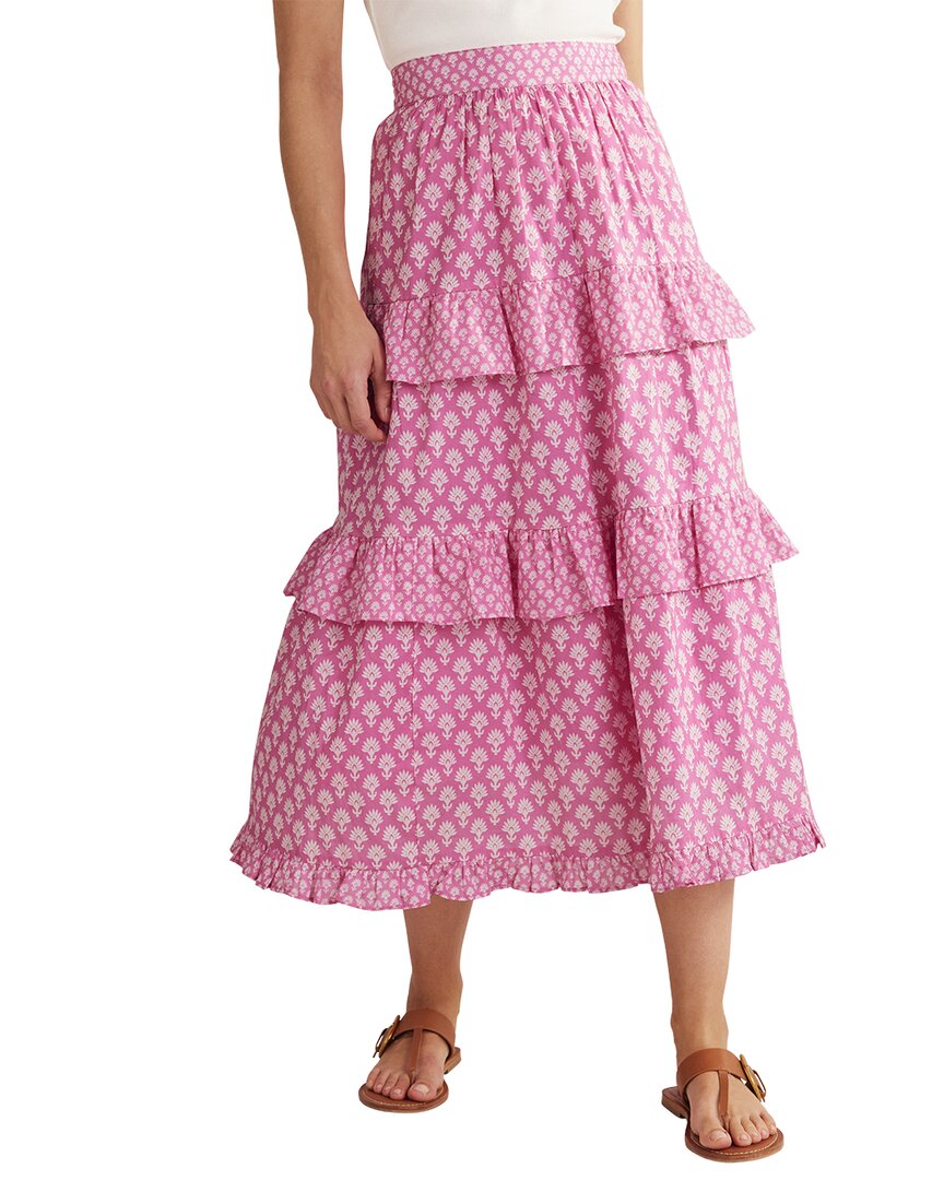 BODEN BODEN TIE WAIST TIERED MAXI SKIRT 