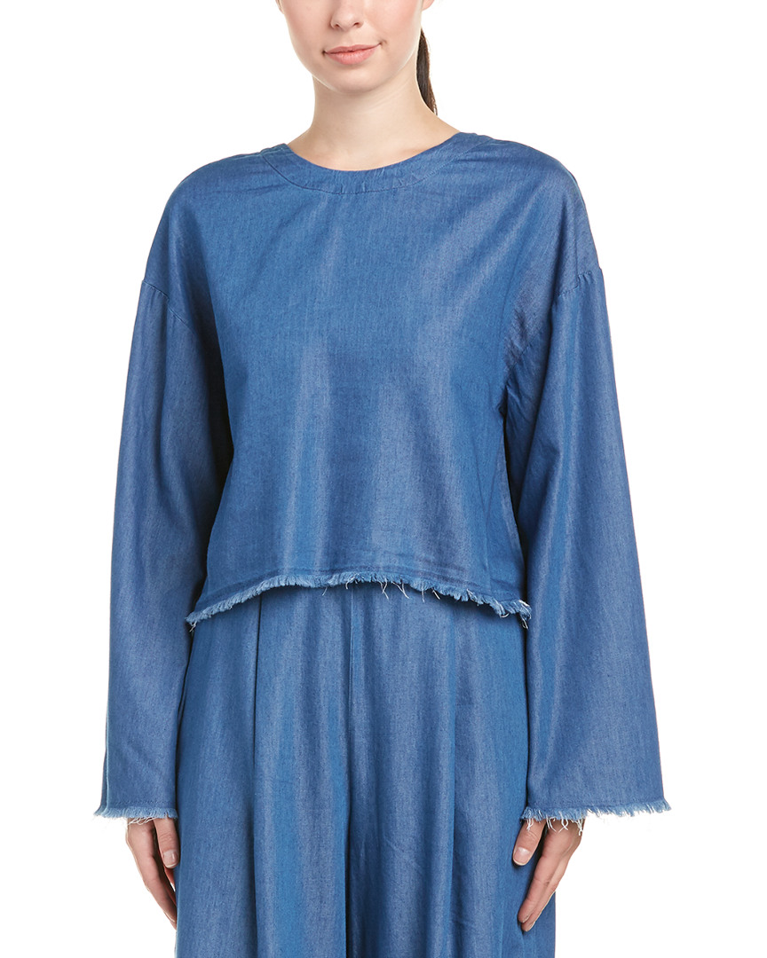 Image of Kendall + Kylie Chambray Top