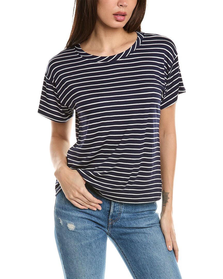 Shop Socialite Striped T-shirt In Blue