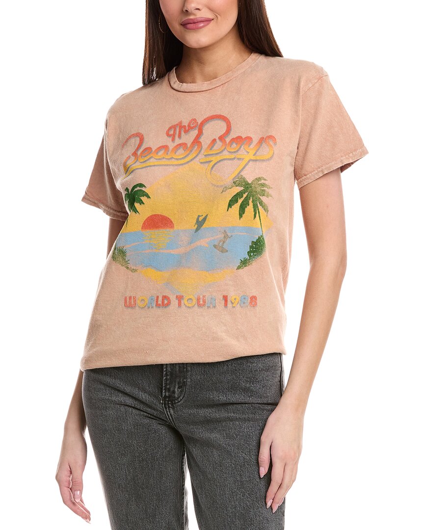 Dirty Cotton Scoundrels The Beach Boys Sunset T-shirt In Pink