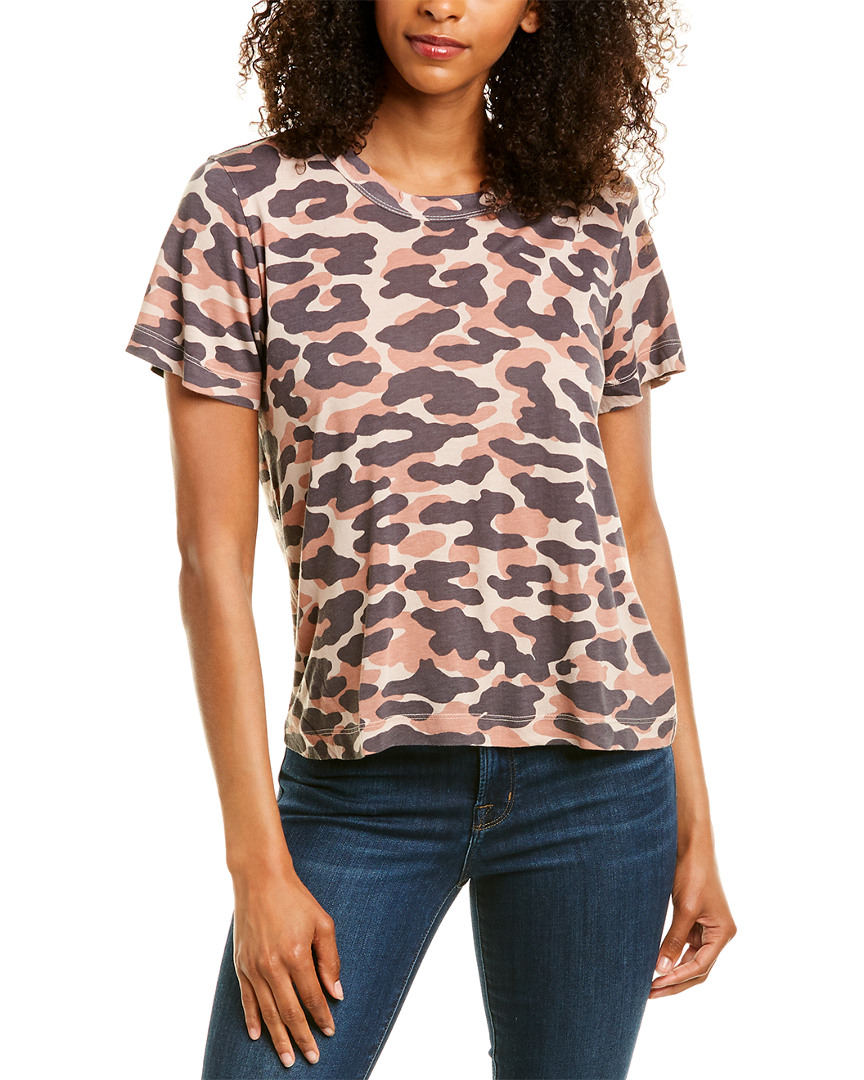Image of Monrow Animal Camo T-Shirt