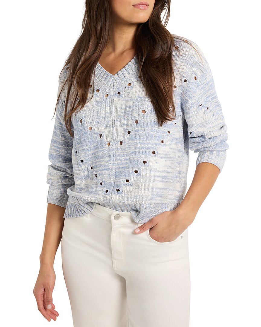 Nic + Zoe Pointelle Cord Sweater