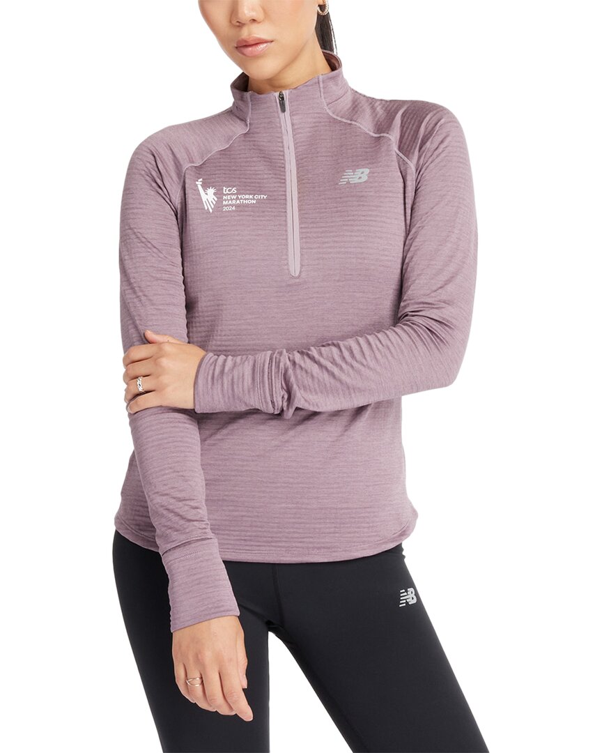 New Balance Nyc Marathon Athletics Heat Grid Half Top