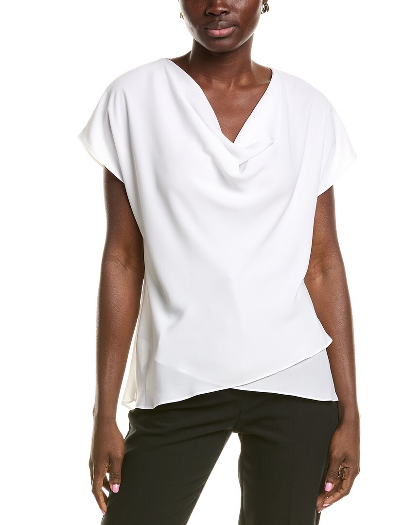 Shop Joseph Ribkoff Cowl Top In White