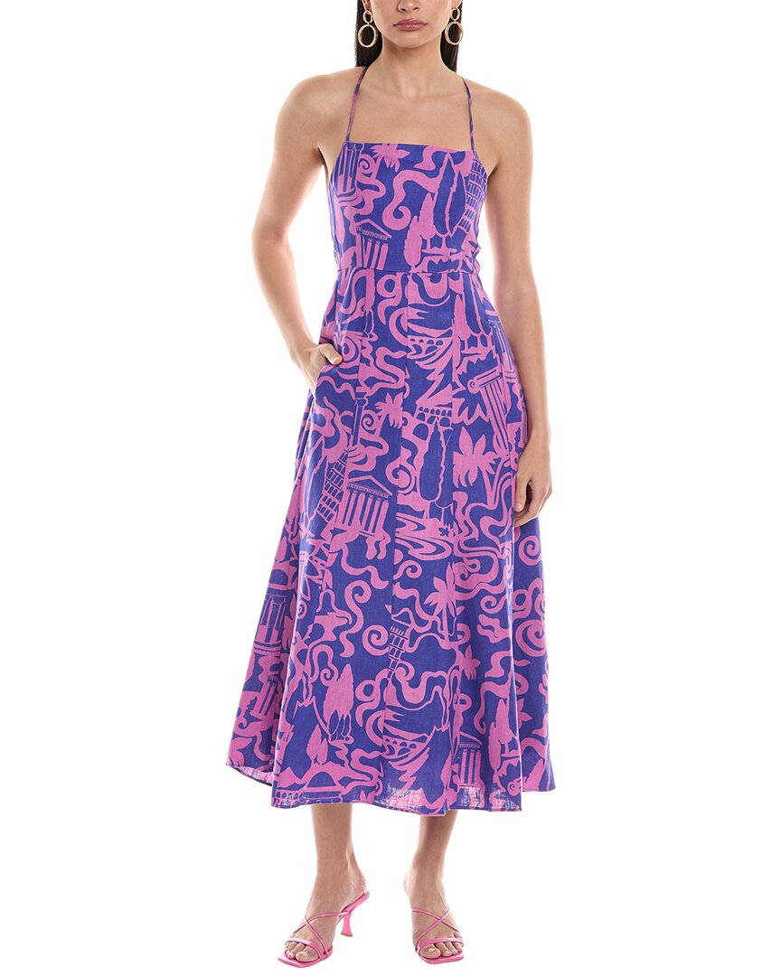 Pre-owned Mara Hoffman Verona Maxi Dress Women's In Purple