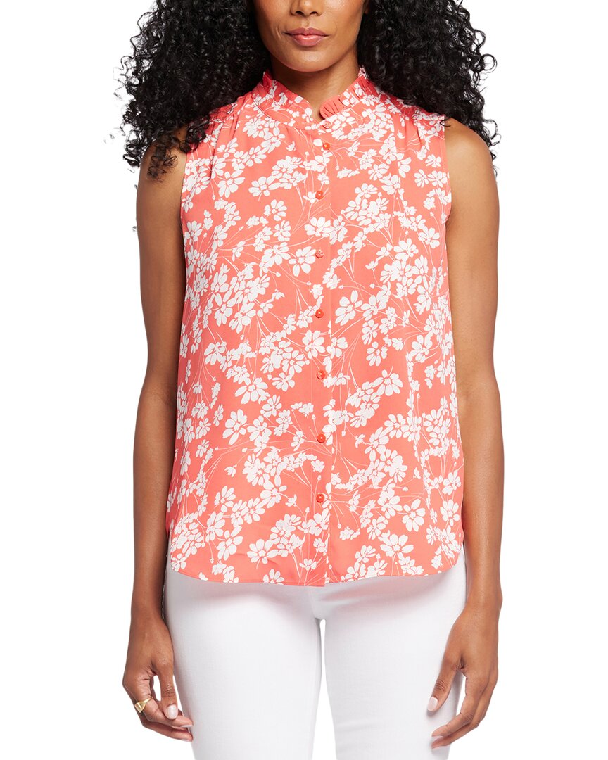 Nydj Ruffle Neck Blouse