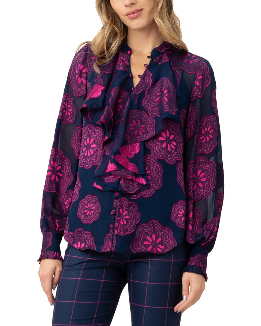 Trina Turk St. Marks Silk-blend Top