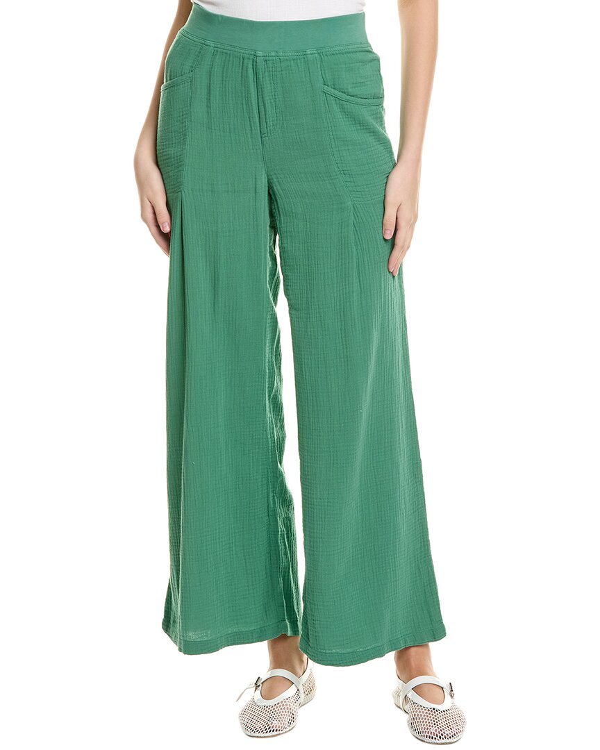 Xcvi Wilder Wide Leg Pant In Green