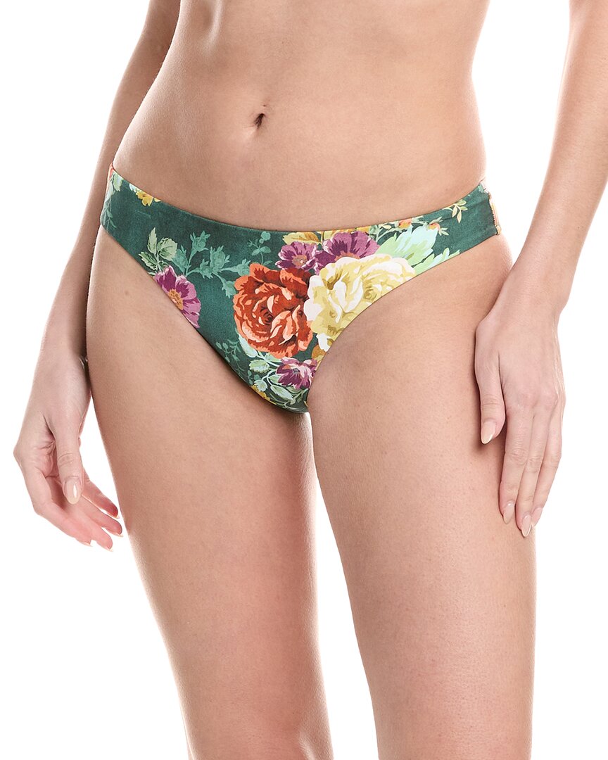 Shop Monte And Lou Newport Bikini Bottom In Green