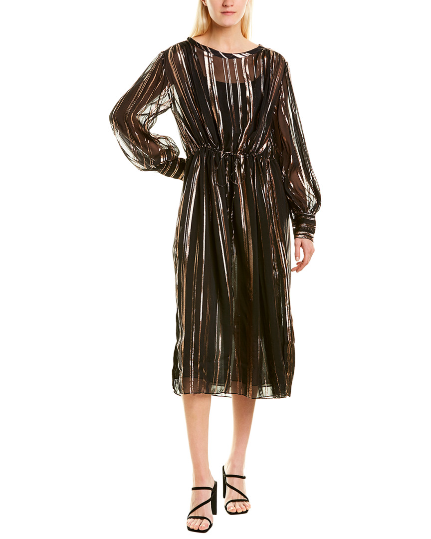 Image of IRO Beloved Silk-Blend Shirtwaist Dress