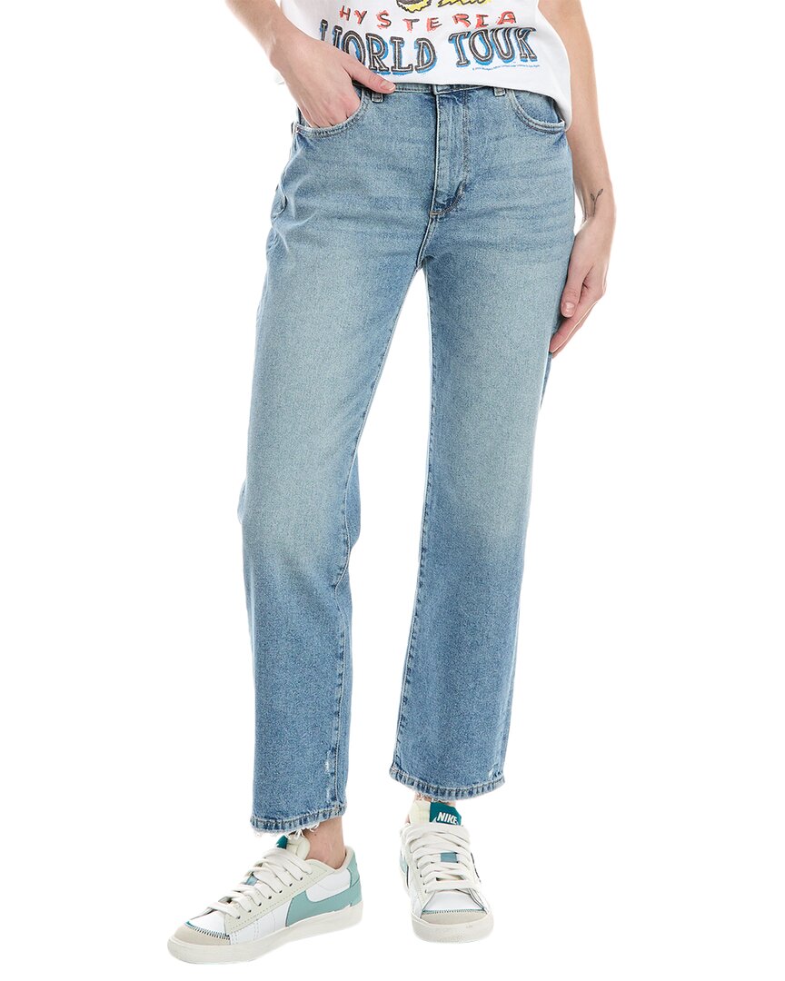 Shop Dl1961 Patti Straight High-rise Reef Vintage Ankle Jean In Blue