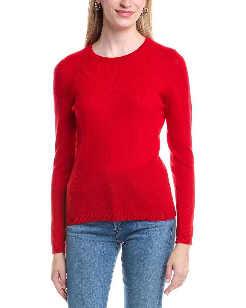 Forte Cashmere Crewneck Cashmere Sweater In Red