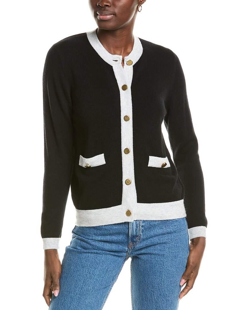 Brodie Cashmere Wool & Cashmere-blend Contrast Button Jacket