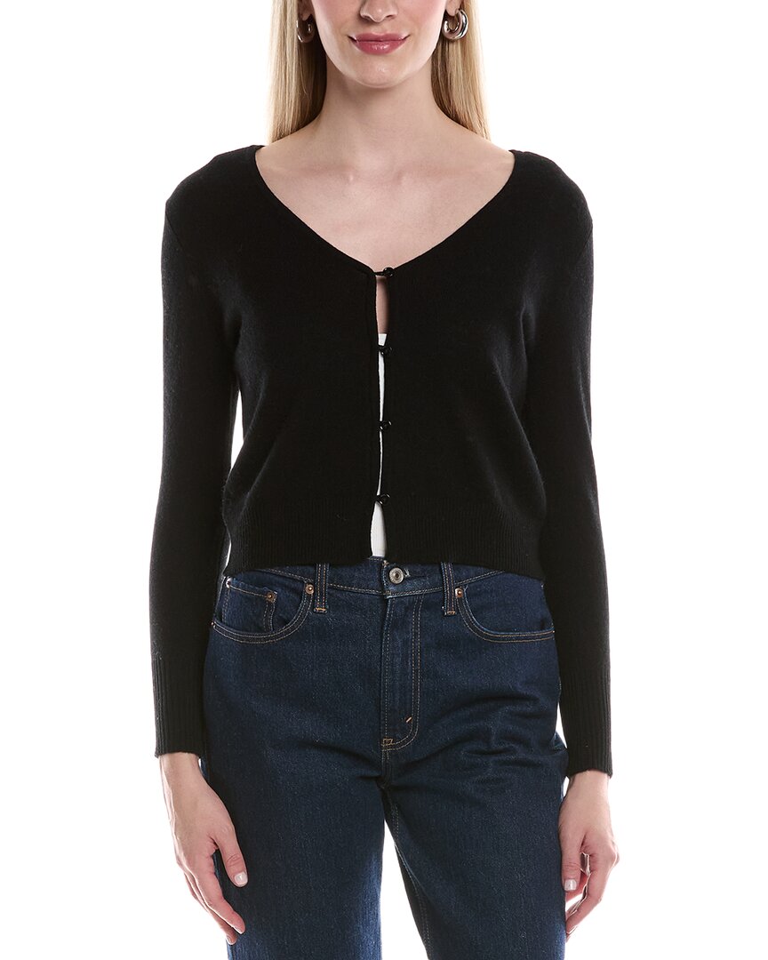 Philosophy Di Lorenzo Serafini Philosophy V-neck Cropped Cashmere Cardigan In Black