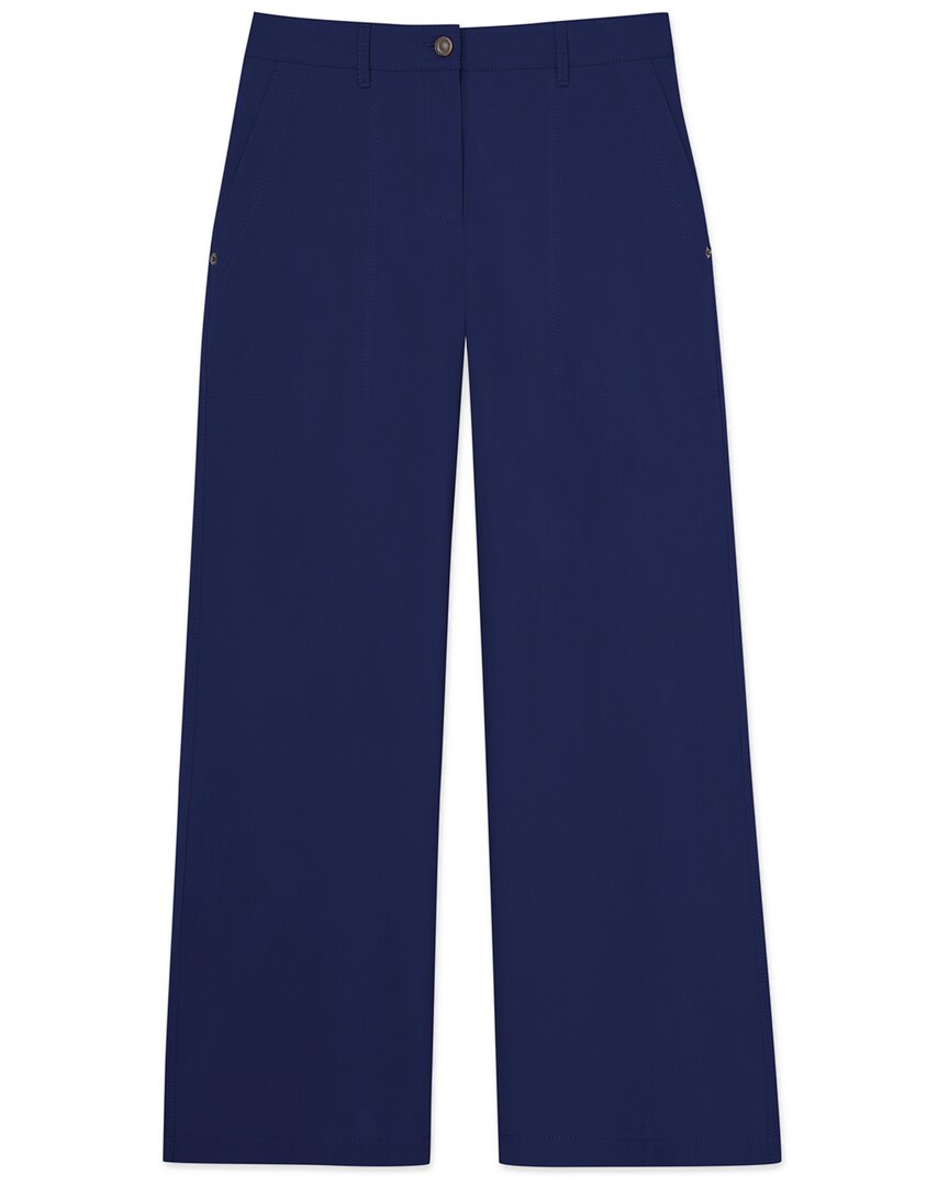 Lafayette 148 Regenerated Punto Milano Gates Ankle Flare Pull-on Pant