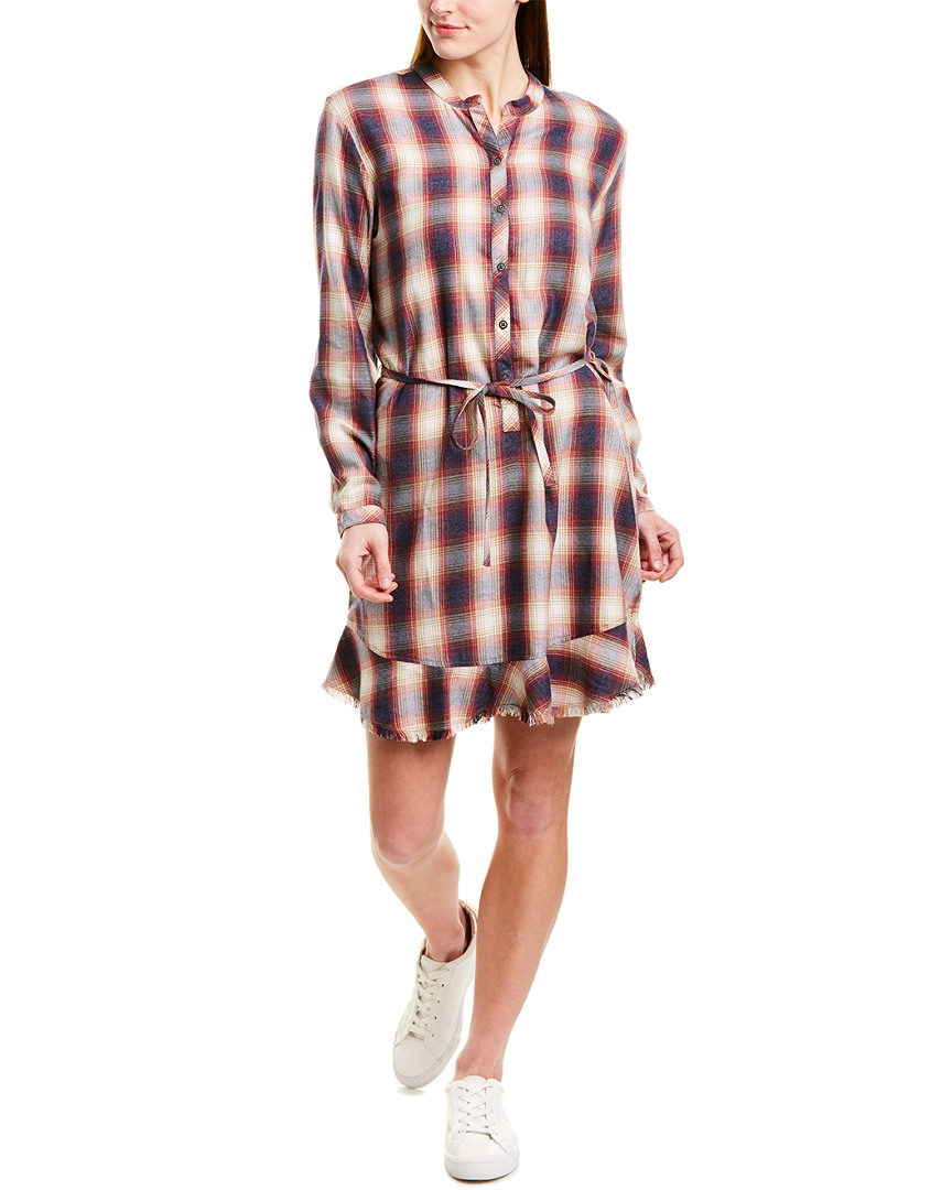 Image of Bella Dahl Ruffle Hem Shirtdress