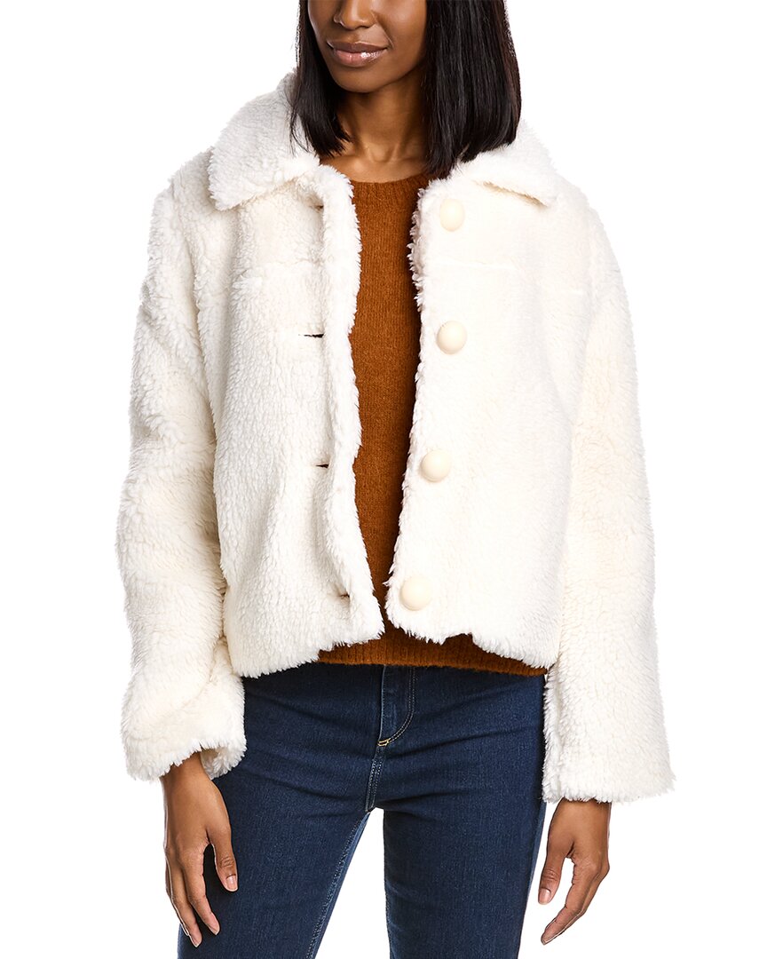 Pascale La Mode Teddy Jacket In White