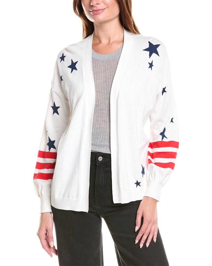 27 Miles Malibu Stars & Stripes Cardigan In White