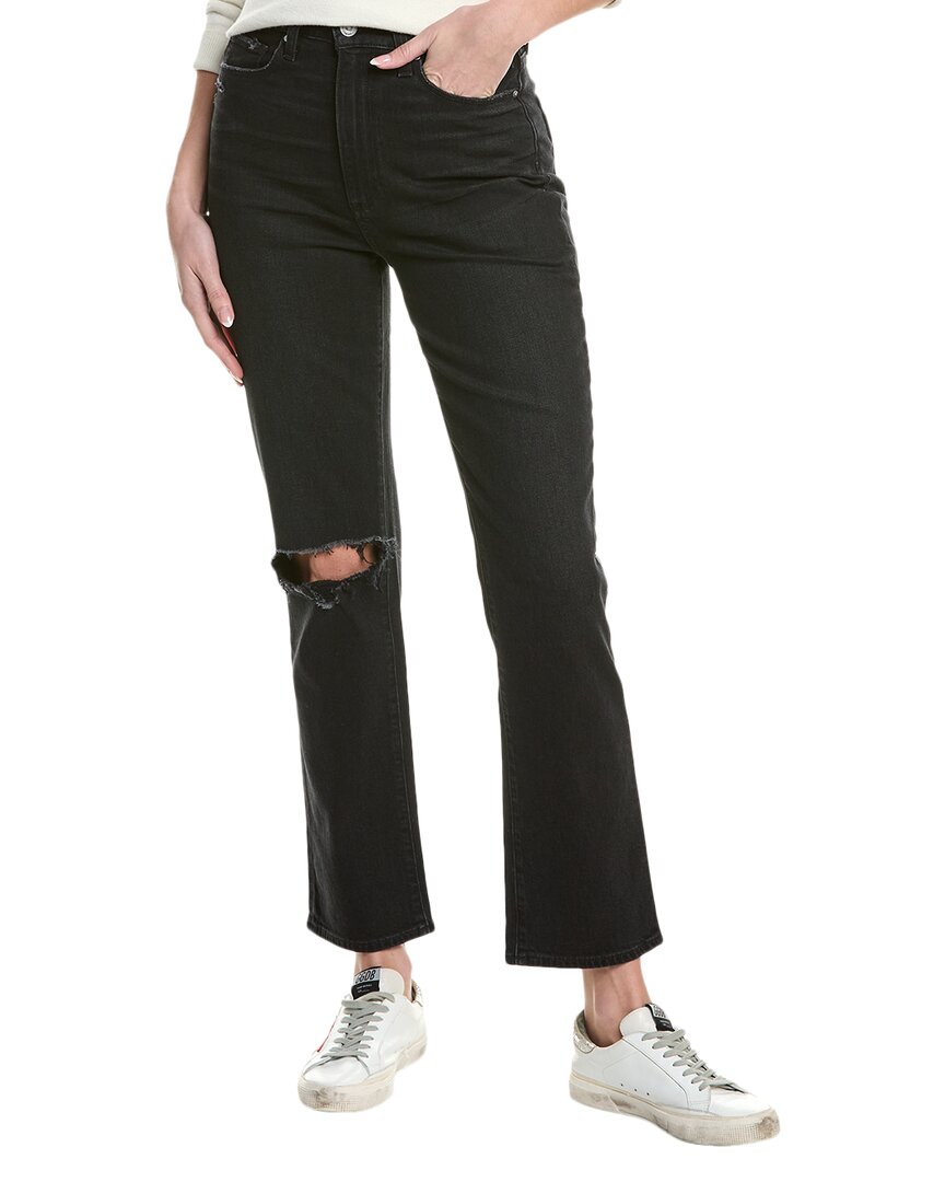 Paige Denim Cindy Undone Hem Jean In Black