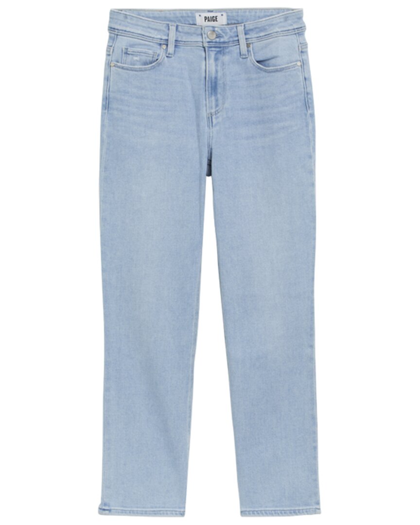 Paige Cindy Crop Straight Jean In Blue
