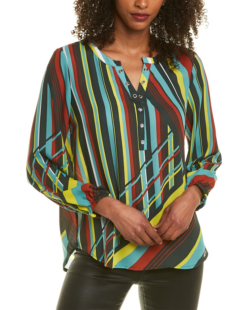 Image of Chaus Graphic Rays Blouse
