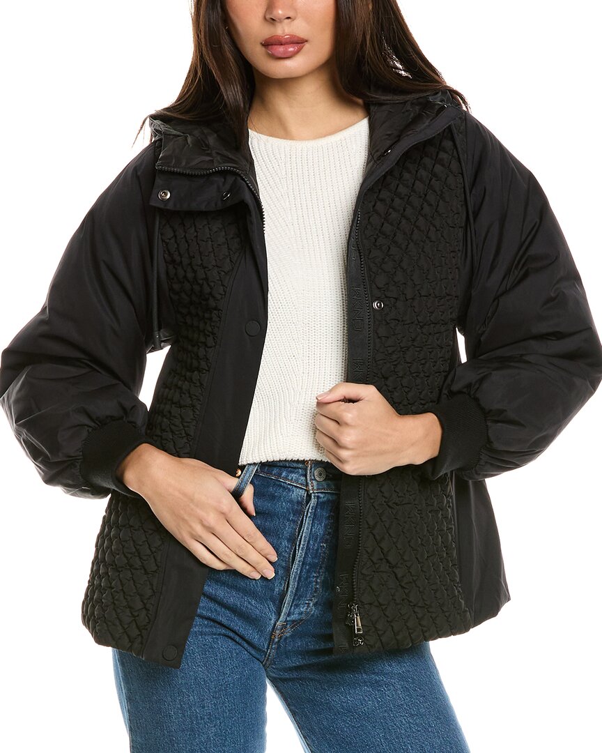 Weekend Max Mara Hooded Down Jacket In Black