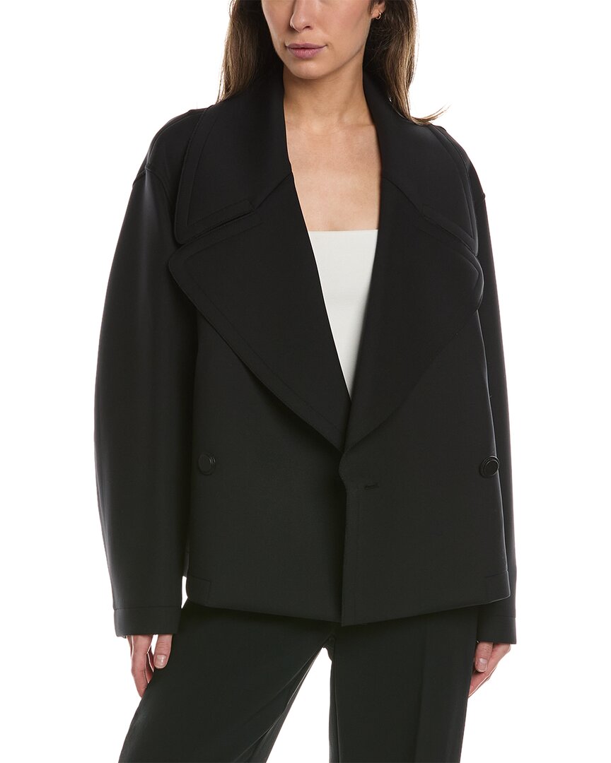 Lafayette 148 New York Double-breasted Jacket In Black