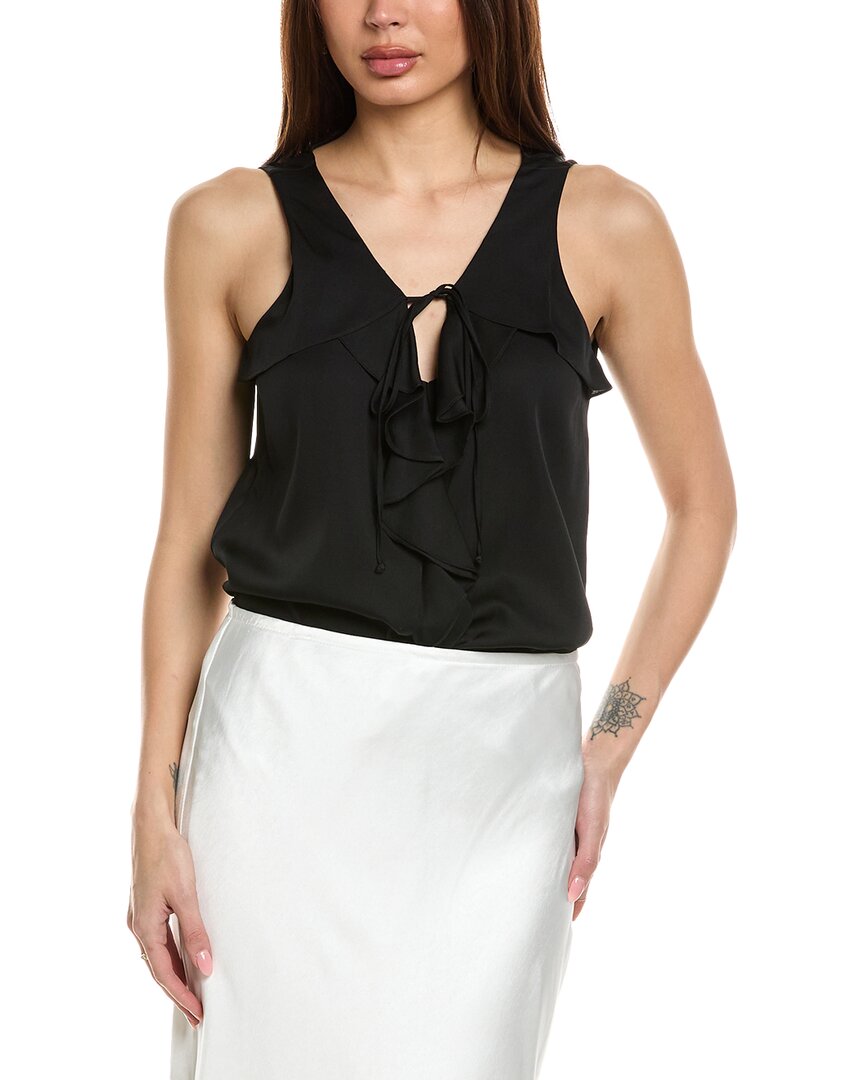 Kobi Halperin Demy Silk-blend Blouse In Black