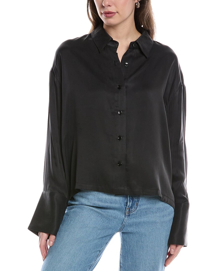 Chaser Button Up Blouse In Black
