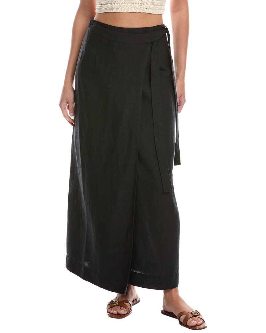 Shop Onia Air Linen-blend Maxi Wrap Skirt