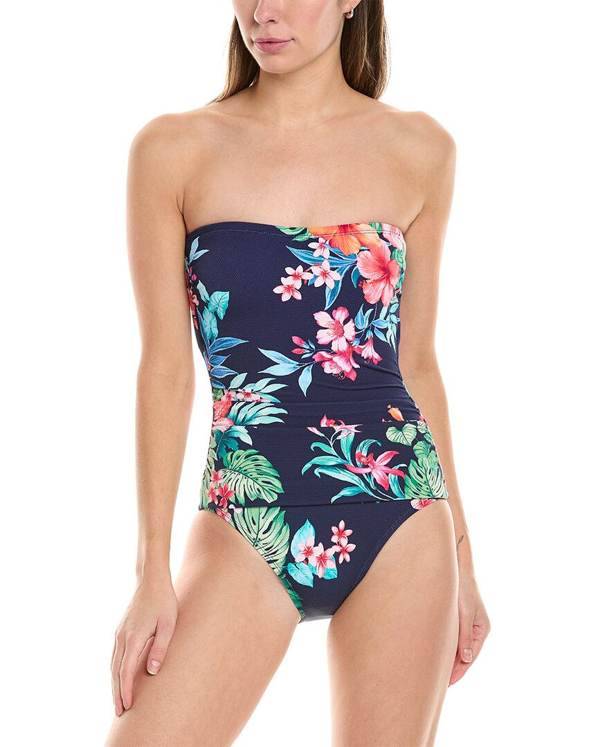 Tommy Bahama Island Cays Flora Bandeau One-Piece Women