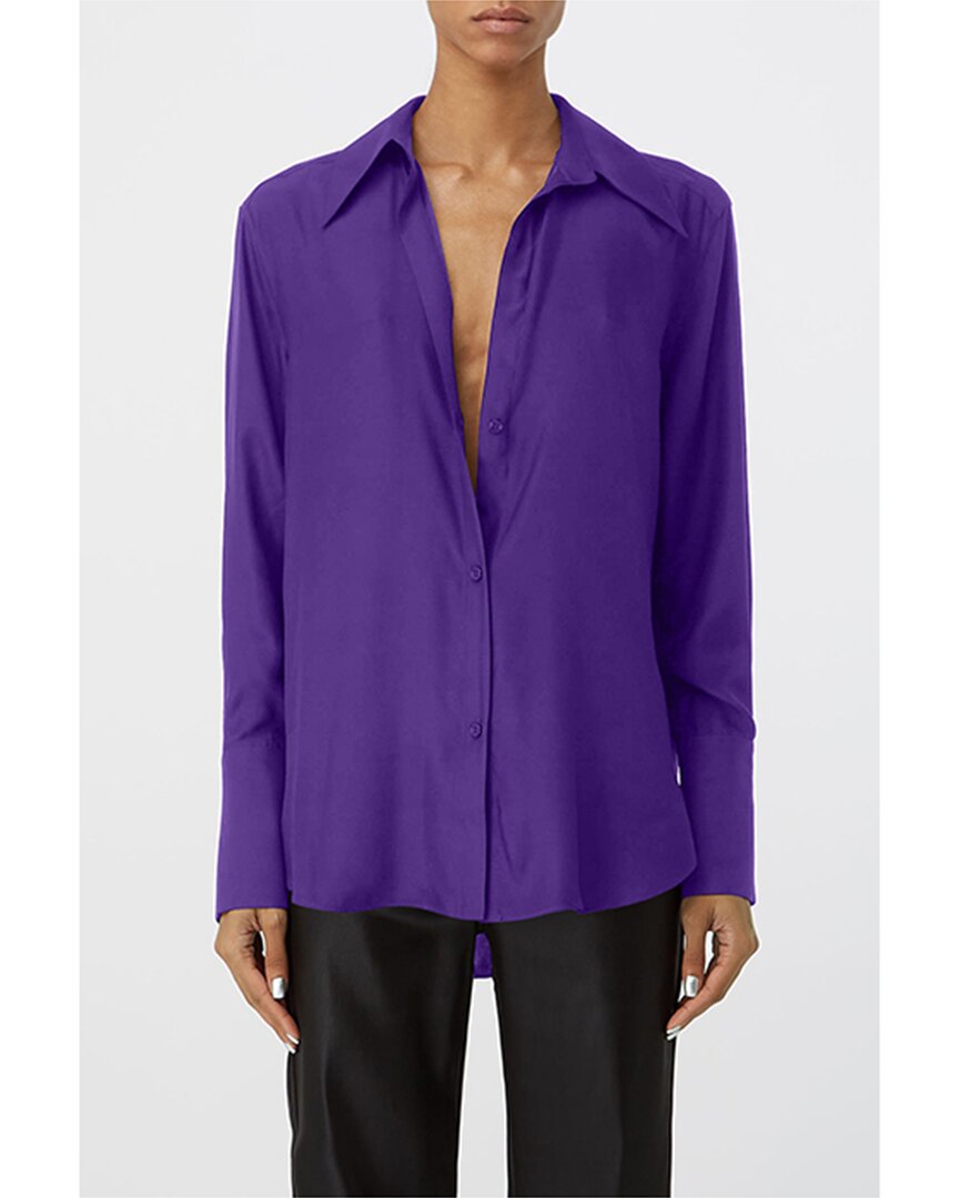 Gauge81 Okayi Silk Shirt In Purple