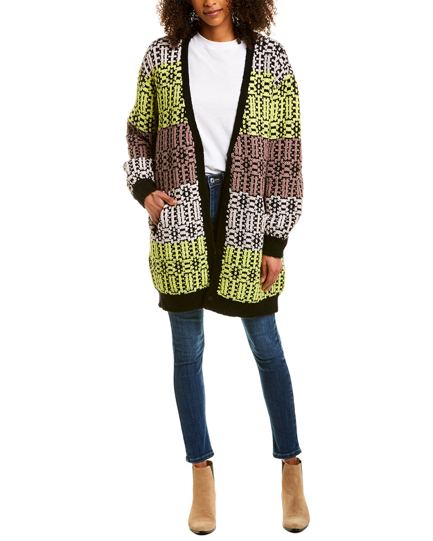 Image of DELICATE LOVE Cosy Wool-Blend Maxi Cardigan