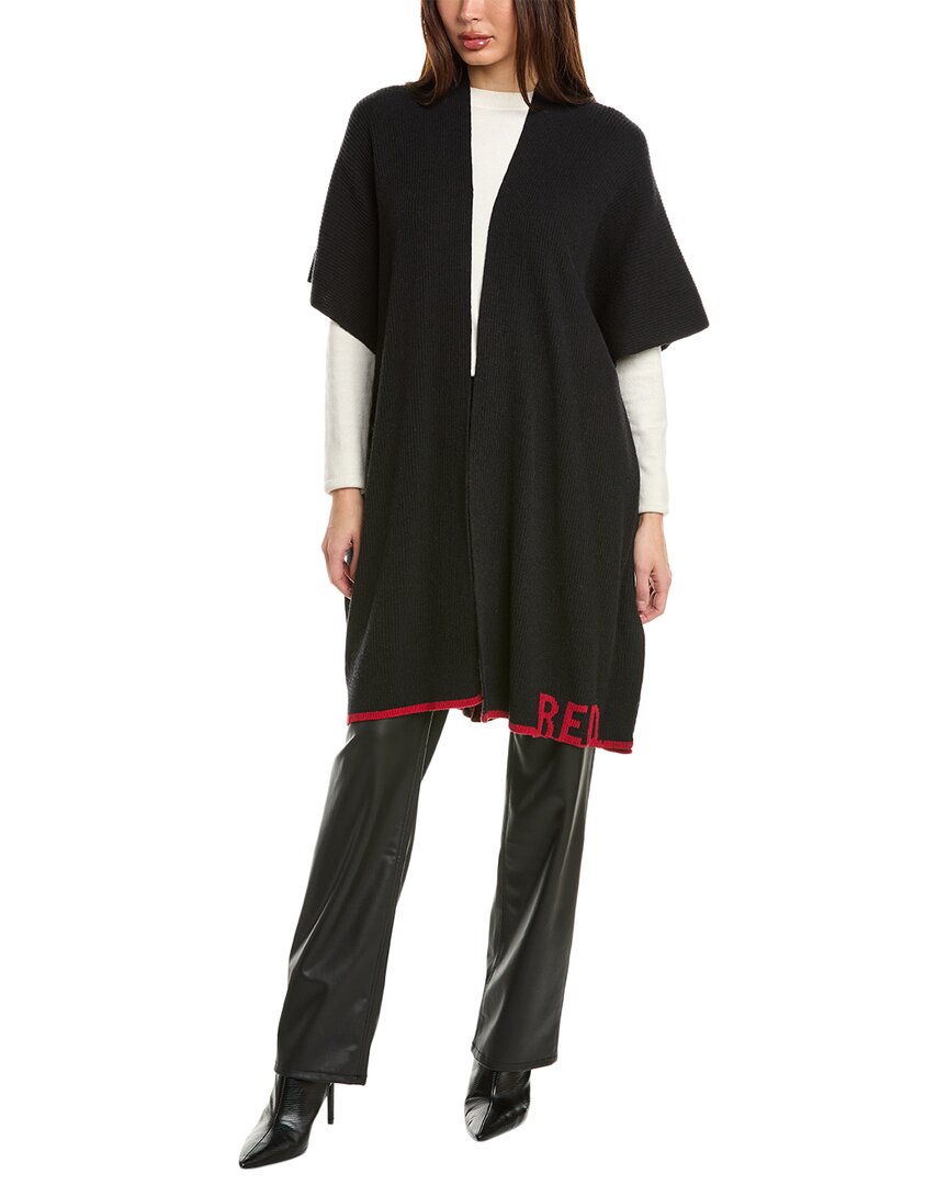 Red Valentino Wool-blend Cardigan In Black
