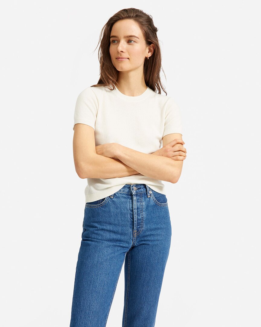 Everlane The Cashmere Sweater T-shirt In Neutral