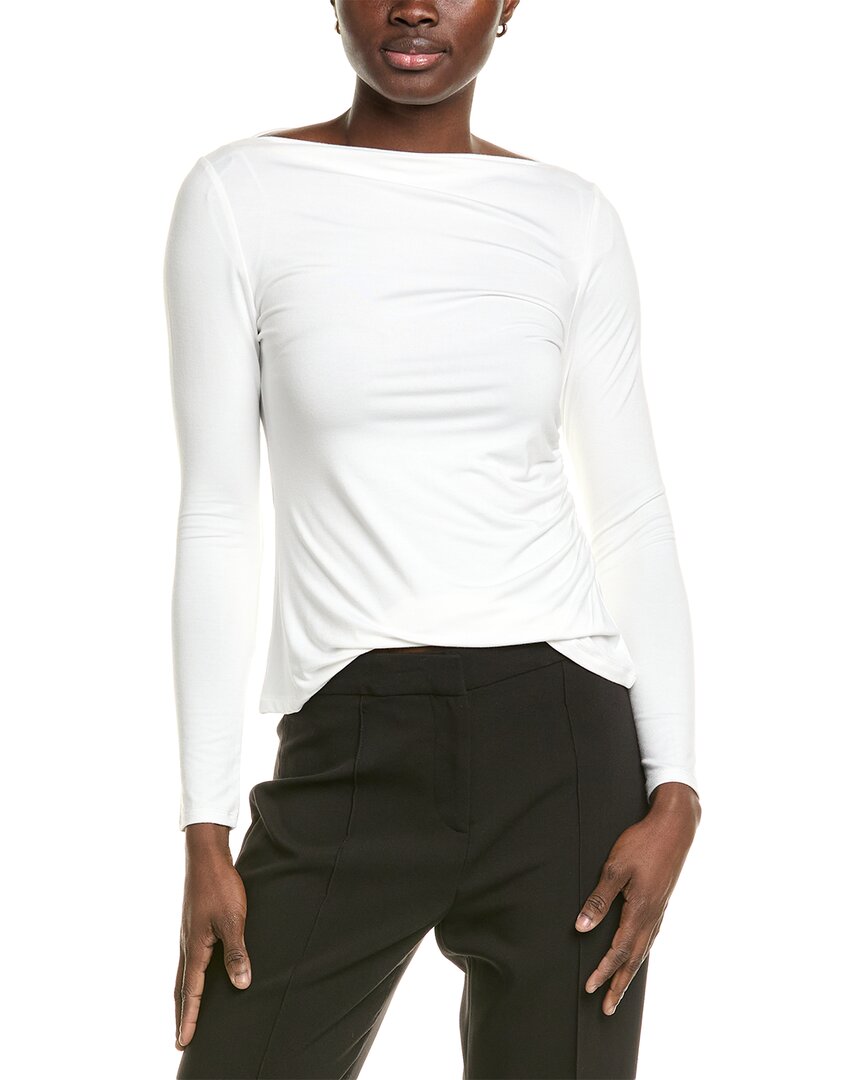 Elie By Elie Tahari Slash Neck Top